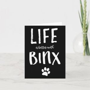 Livet är bättre med BX Namn Gift Shirt från Hund Kort