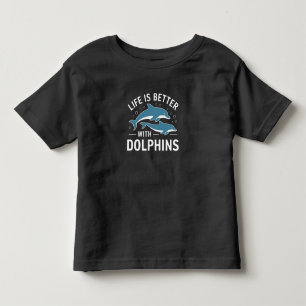 Livet är bättre med delfiner t shirt