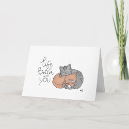 Livet är bättre med dig - två kassakort tack kort