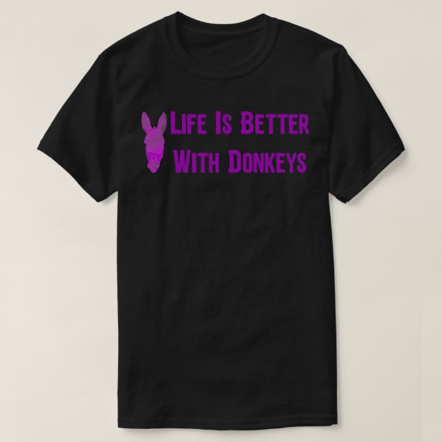 Livet är bättre med Donkey45 Classic TShirt T Shirt (Design framsida)