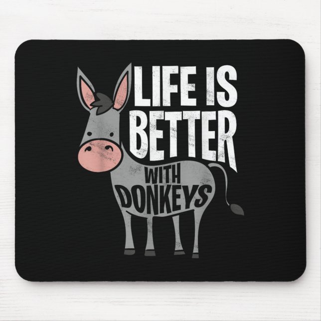 Livet är bättre med Donkey - Lilla Donkey Musmatta (Framsidan)