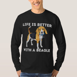 Livet är bättre med en beagle - Beagle Hund älskar T Shirt