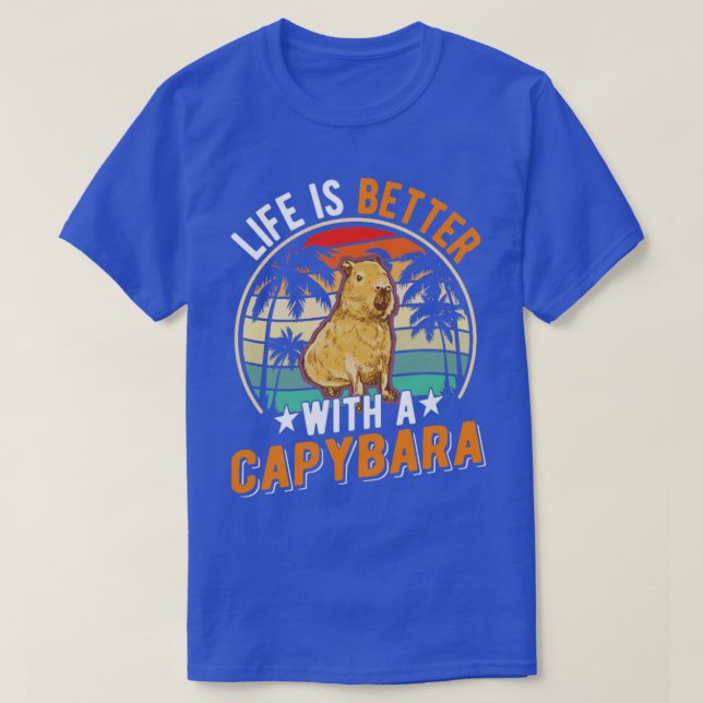 Livet är bättre med en Capybara 9 T Shirt (Design framsida)