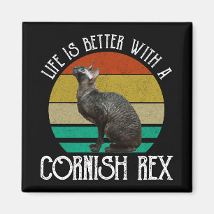 Livet Är Bättre Med En Cornish Rex Magnet