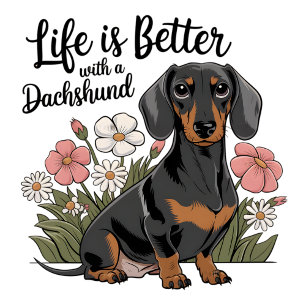 Livet är bättre med en Dachshund T Shirt