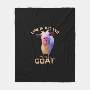 Livet är bättre med en gåva från Goat Fleecefilt