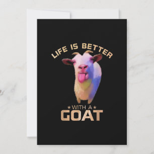 Livet är bättre med en gåva från Goat Julkort