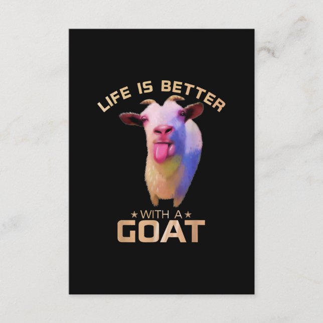 Livet är bättre med en gåva från Goat Tilläggskort (Framsida)