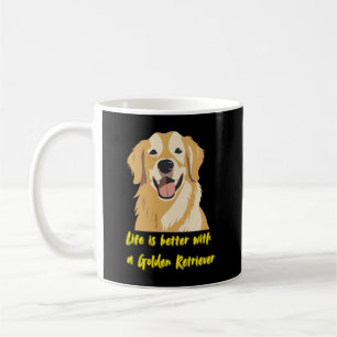 Livet är bättre med en Golden Retriever - Hundälsk Kaffemugg