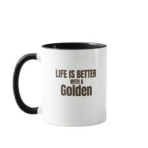 Livet är bättre med en gyllene kaffemugg