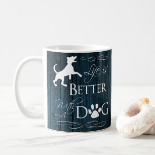 Livet är bättre med en Hund Coffee Mugg - Blue