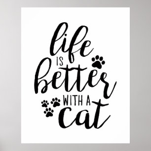 Livet är bättre med en Hund Hund-offerter Poster