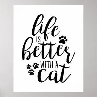 Livet är bättre med en Hund Hund-offerter Poster