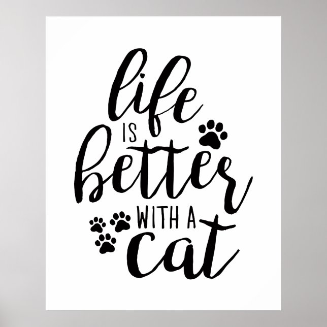 Livet är bättre med en Hund Hund-offerter Poster (Framsidan)