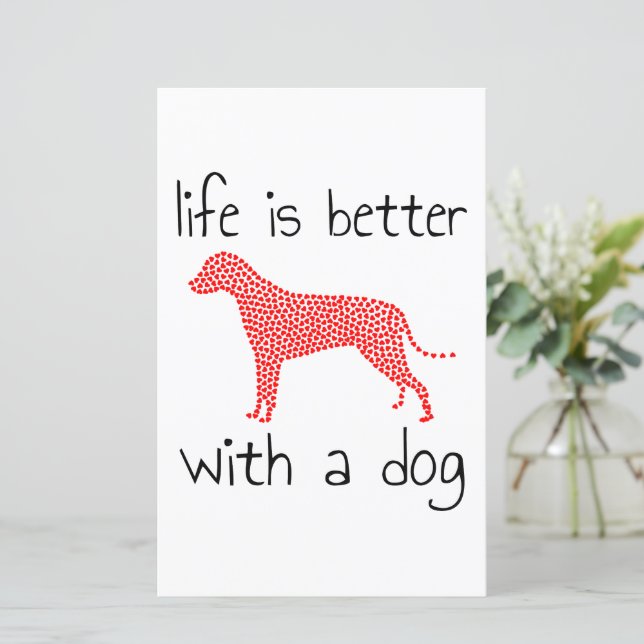 Livet är bättre med en Hund - Hundälskare (Stående Fram)