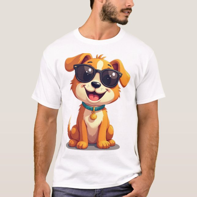 Livet är bättre med en hund – Söt T-shirt för hund (Framsida)