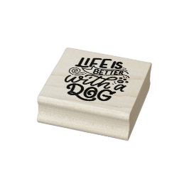 Livet är bättre med en hund stämpel