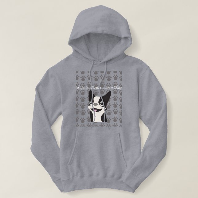 Livet är bättre med en hund t shirt (Design framsida)
