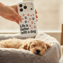 Livet Är Bättre Med En Hund Telefonfodral