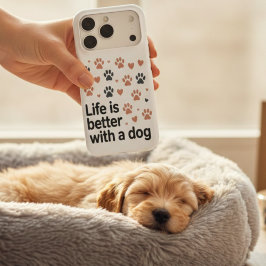 Livet Är Bättre Med En Hund Telefonfodral 
