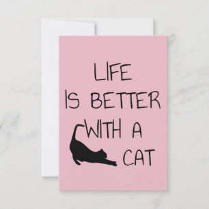 Livet är bättre med en katt - Cat Lovers OSA Kort