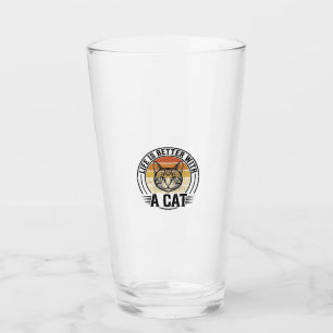 Livet är bättre med en katt Vintage katt tröja des Glaskopp