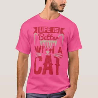 Livet är bättre med en kattunge, kattunge, Lover V T Shirt