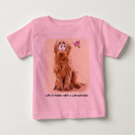 Livet är bättre med en labradoodle tee shirt