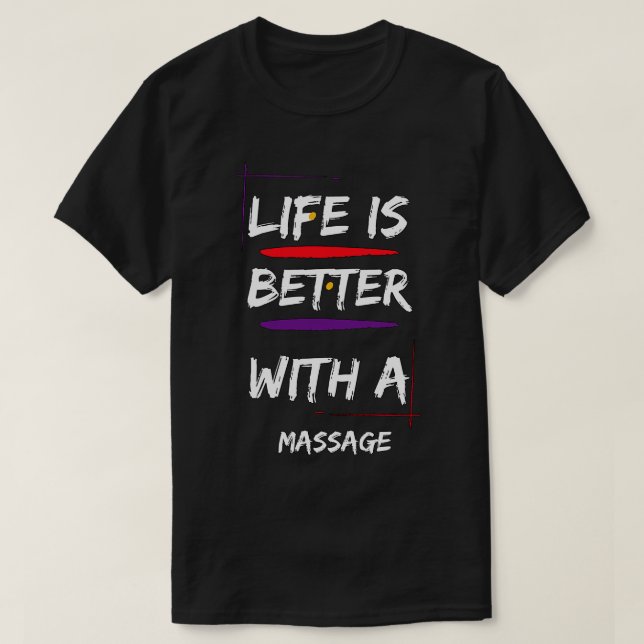 Livet är bättre med en massaker1 t shirt (Design framsida)