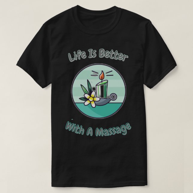 Livet är bättre med en massaker t shirt (Design framsida)