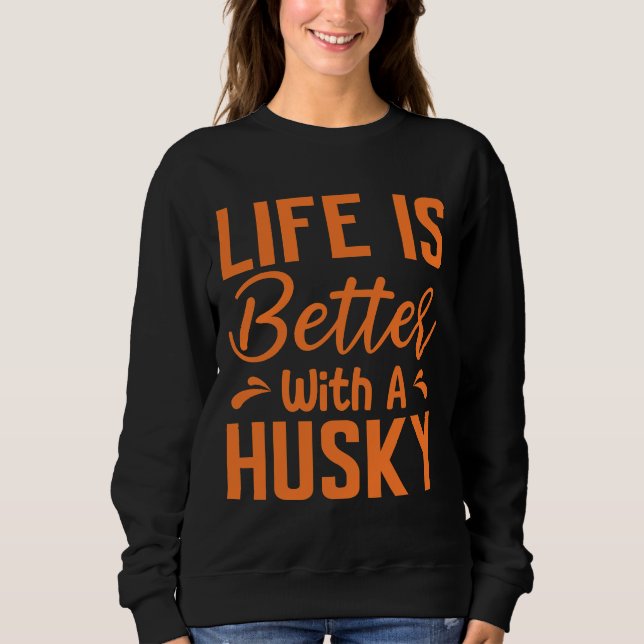 Livet är bättre med en Orange i himlen T Shirt (Framsida)