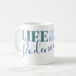 Livet är bättre med en Podenco Silhouette Coffee M Kaffemugg