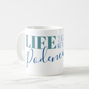 Livet är bättre med en Podenco Silhouette Coffee M Kaffemugg