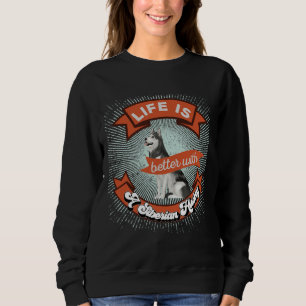 Livet är bättre med en Siberian husky Retro 2 T Shirt