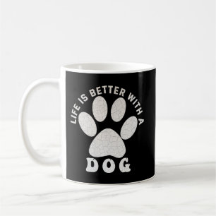 Livet är bättre med en Silver-text Kaffemugg