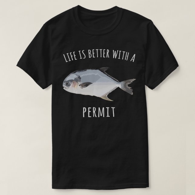 Livet är bättre med en skicklig fisk t shirt (Design framsida)