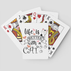 Livet är bättre med en slogan med citattecken för  casinokort