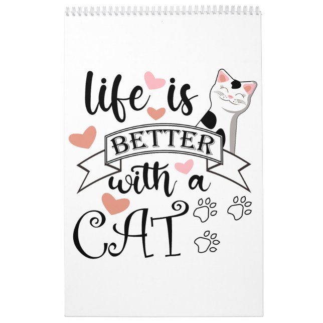 Livet är bättre med en slogan med citattecken för  kalender (Omslag)