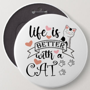Livet är bättre med en slogan med citattecken för knapp
