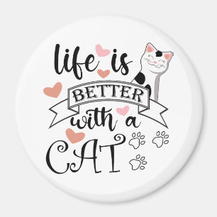 Livet är bättre med en slogan med citattecken för magnet