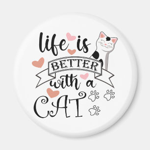 Livet är bättre med en slogan med citattecken för magnet
