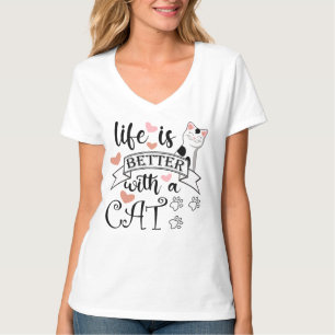 Livet är bättre med en slogan med citattecken för t shirt