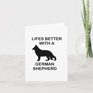 livet är bättre med en tysk shepherd kort