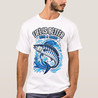 Livet är bättre med en Wahoo, rolig T Shirt