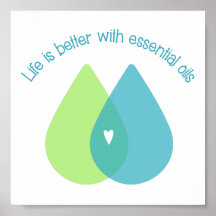 Livet är bättre med Essential Oils poster