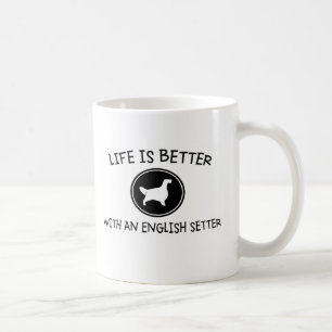 Livet är bättre med ett engelskt brev kaffemugg
