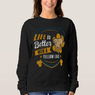 Livet är bättre med ett Gul lab Hundägare T Shirt