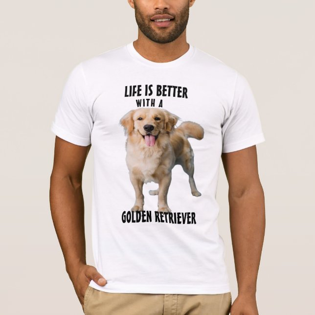 Livet är bättre med ett [Hund aveln] Tee, Hund T Shirt (Framsida)