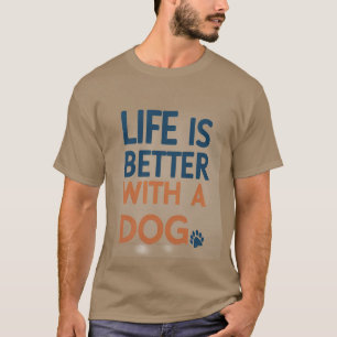 Livet är bättre med ett modernt grått och ett vitt t shirt