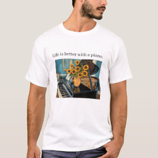 Livet är bättre med ett piano - Supertröja! T Shirt